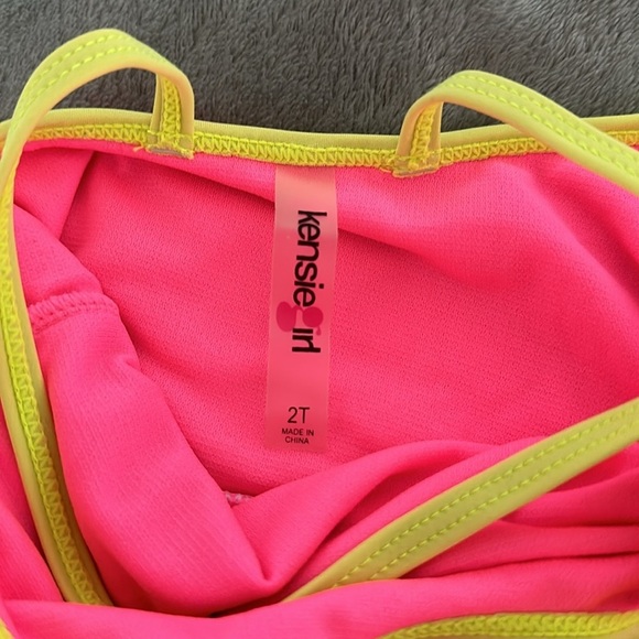 Tie dyed Pink Kenzie Girl Bathing Suit 2T - Picture 3 of 3